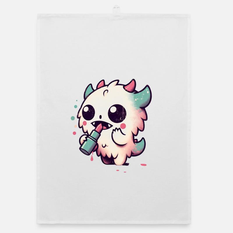 Makeup and Monsters Organic dish towel