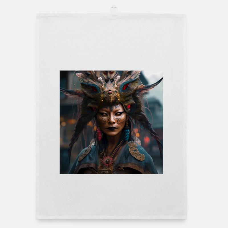 Serene Ghost Organic dish towel