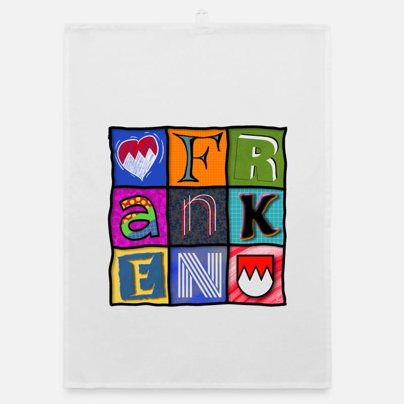 Franconia - Pop Art - Cool Organic dish towel