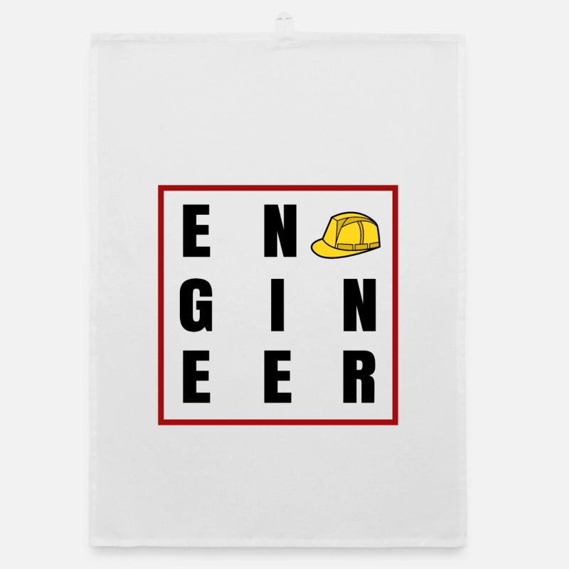 Construction Worker Profession Saying Job Career Supervisor Organic dish towel