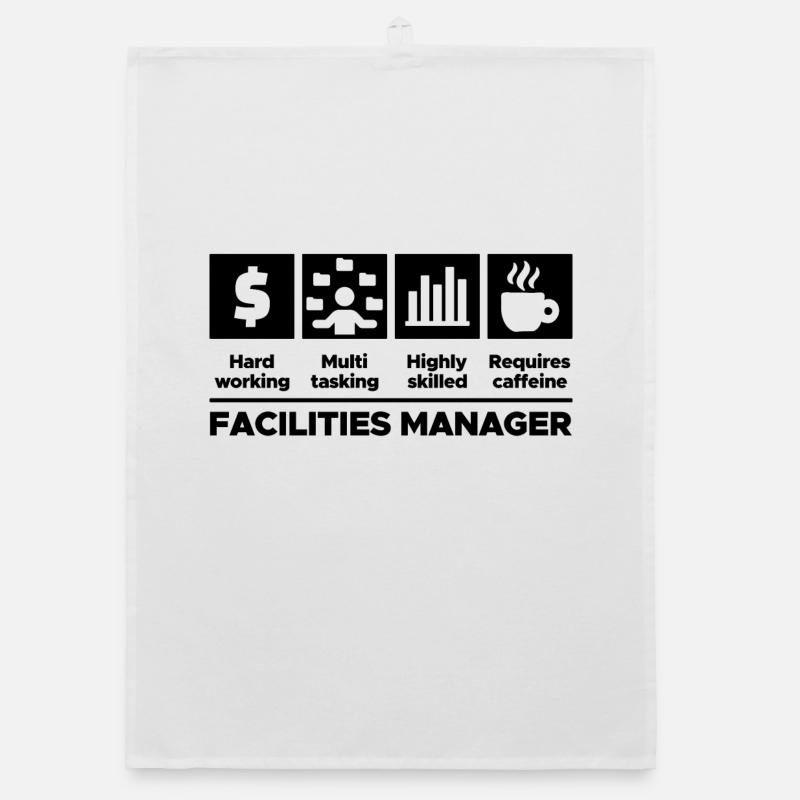 Manager Statement Job Work Workaholic Career Organic dish towel