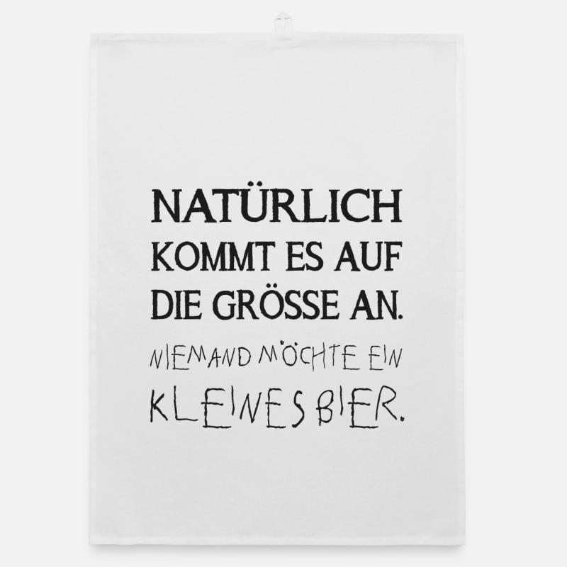 niemand möchte ein kleines bier Organic Geschirrtuch