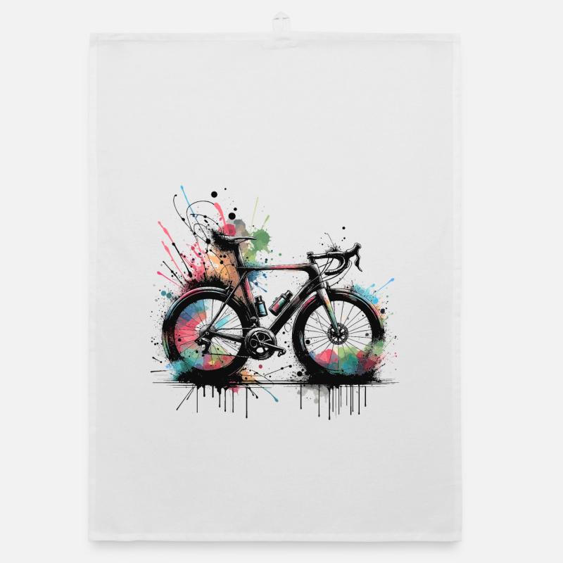 Bicycle Spray Paints Splash Organic dish towel