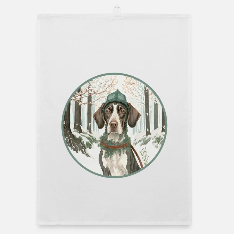 Jagdhund Organic Geschirrtuch