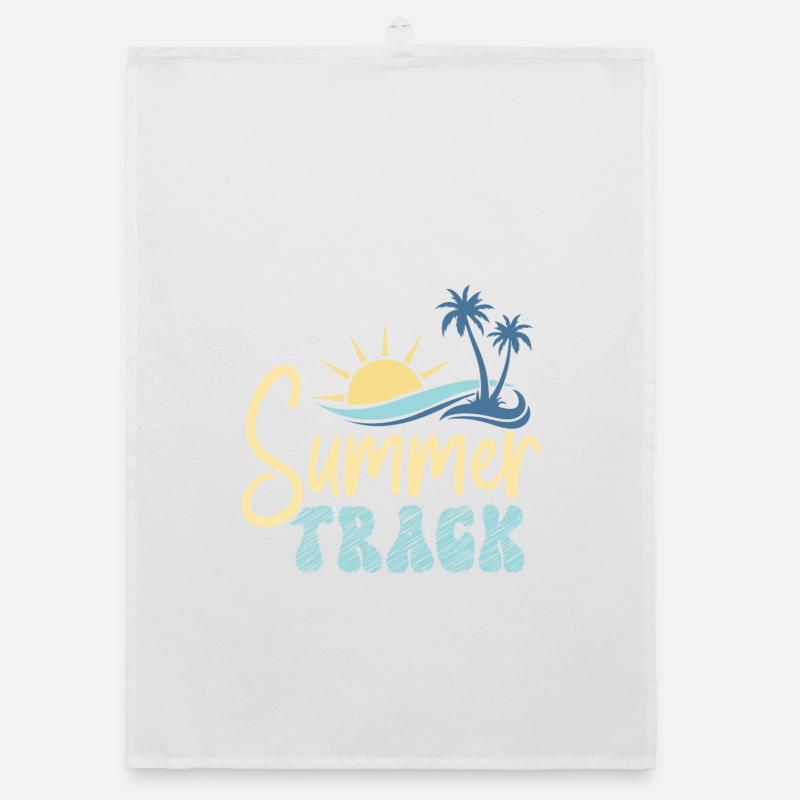Summer Track Organic dish towel