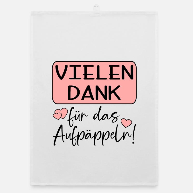 GUTE BESSERUNG SPRÜCHE - AUFPÄPPELN Organic Geschirrtuch