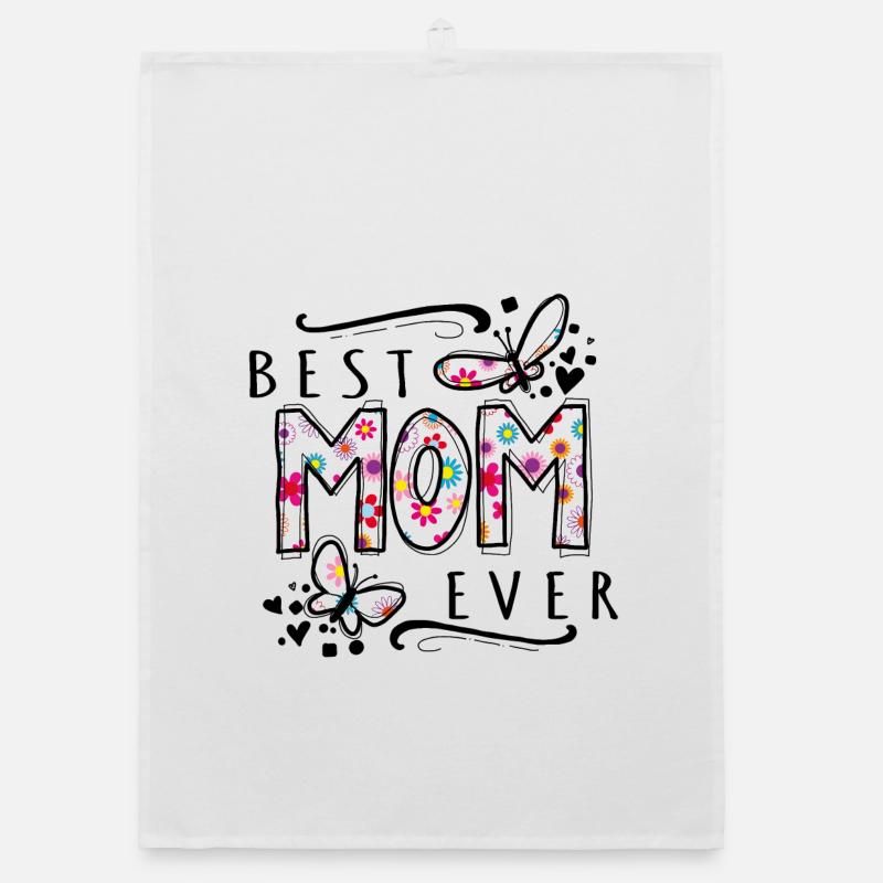 best mom ever muttertag mama Organic Geschirrtuch