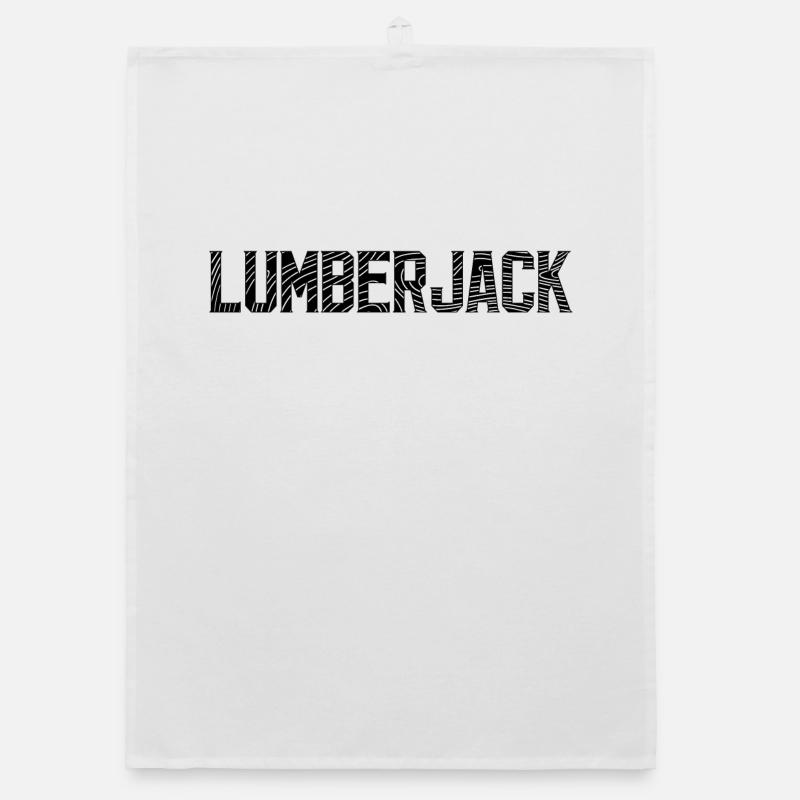 Woodwork Lumberjack Saying Tree Feller Solid Meter Organic dish towel