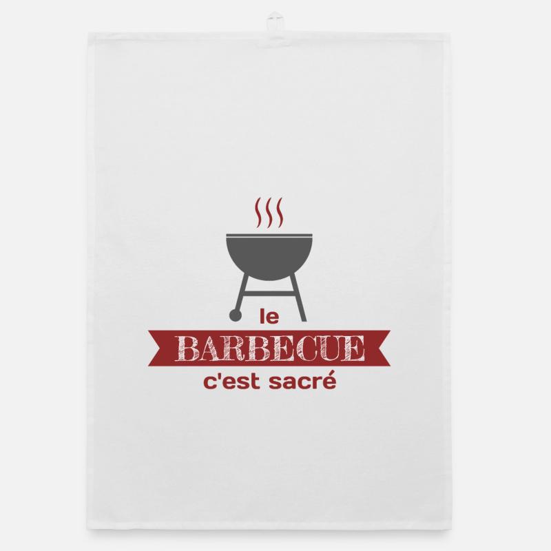 Le barbecue c'est sacré Torchon bio