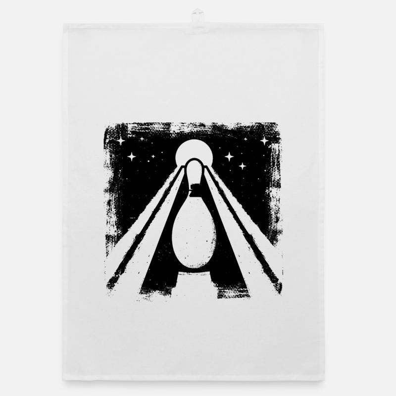 Bowling Drawing Organic dish towel