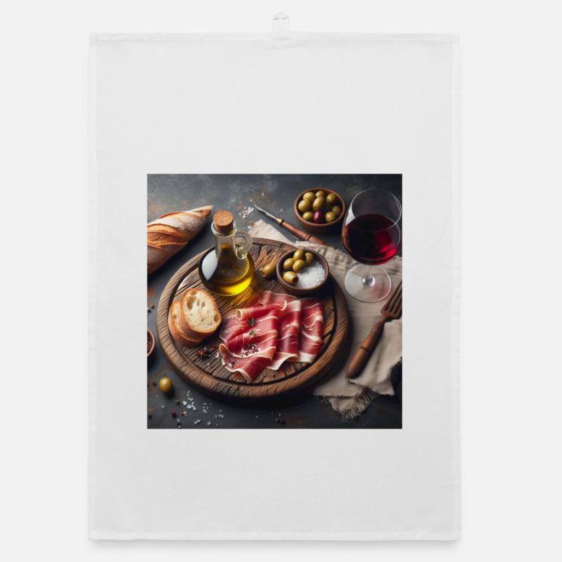 Ham platter Organic dish towel