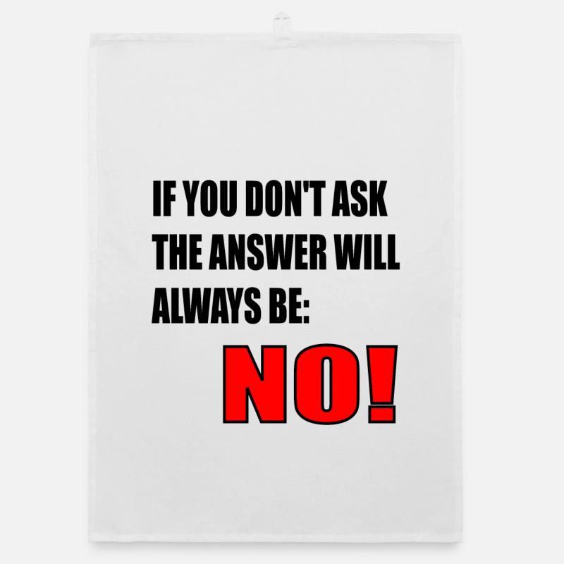 CITATION DE COURAGE - RÉPONSE NON Torchon bio