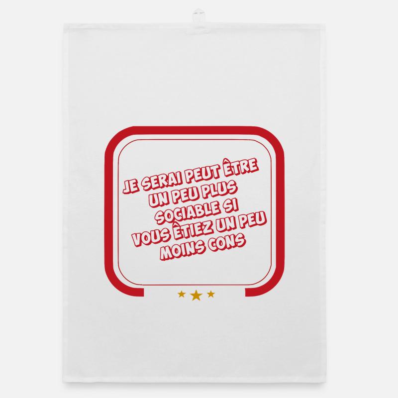 Maybe I'll be more sociable Organic dish towel