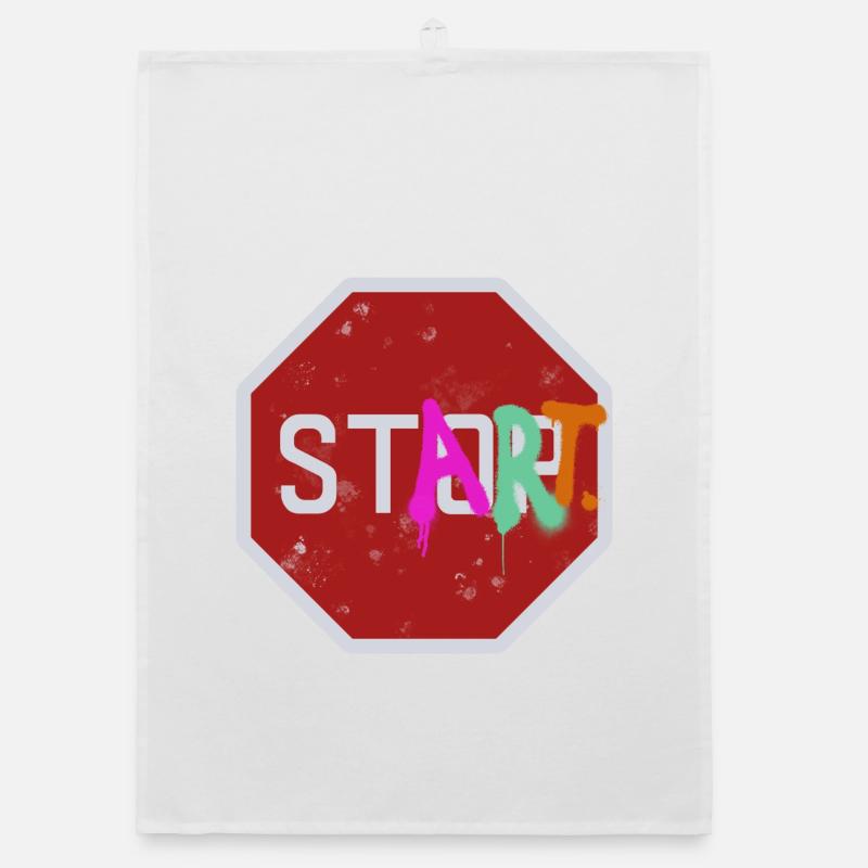 Stop start Organic Geschirrtuch