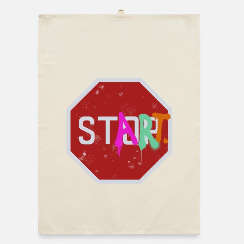 Stop start Organic Geschirrtuch