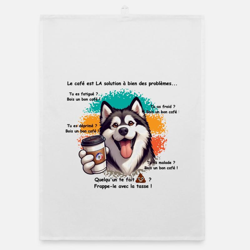 Kaffee Organic Geschirrtuch