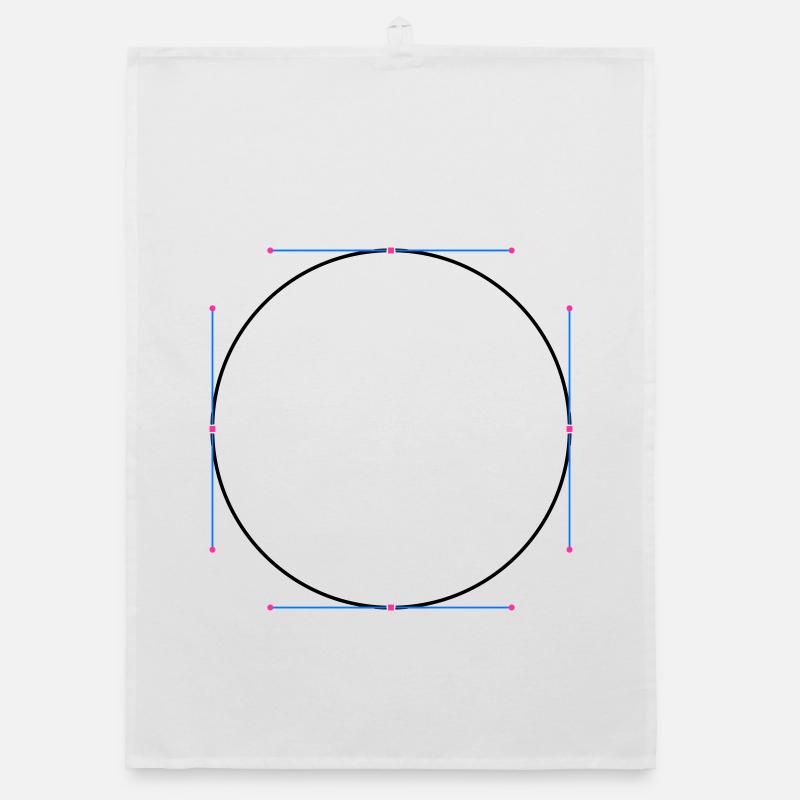 Circle vector Organic dish towel