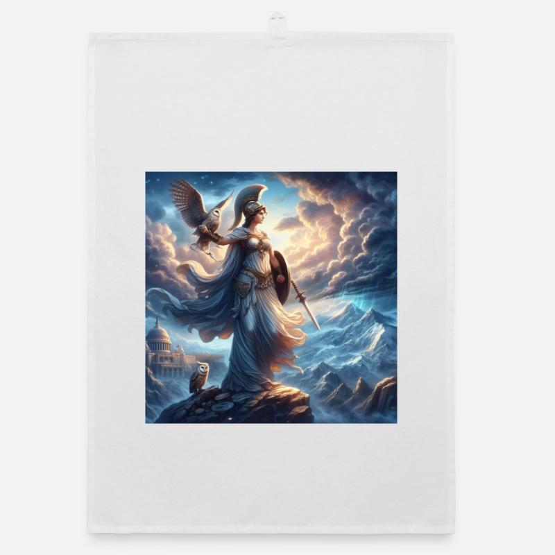 Déesse Athéna Torchon bio