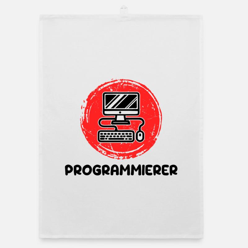 Developer Programmierer Coden Computer Informatik Organic Geschirrtuch