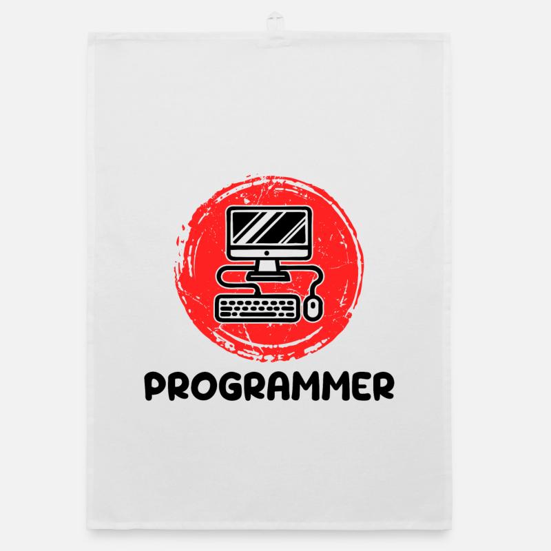 Computer Developer Programmierer Code Skripting Organic Geschirrtuch