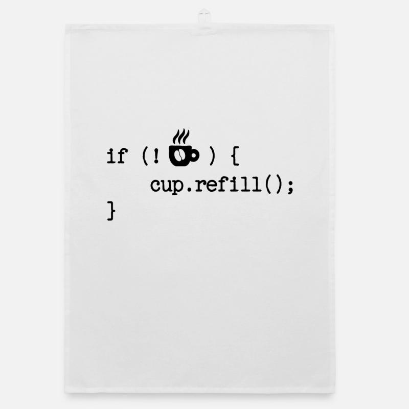 Developer Programmierer Code Webentwickler Debug Organic Geschirrtuch