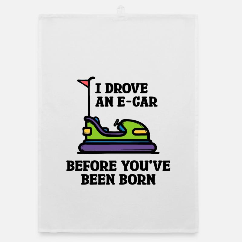 Energiespeicher Statement Tanken Strom E-auto Organic Geschirrtuch