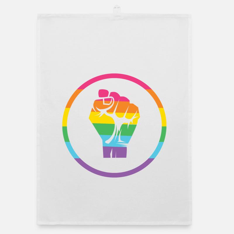 LGBTQ-Pride-Monat - Pride! - Organic Geschirrtuch - Weiß
