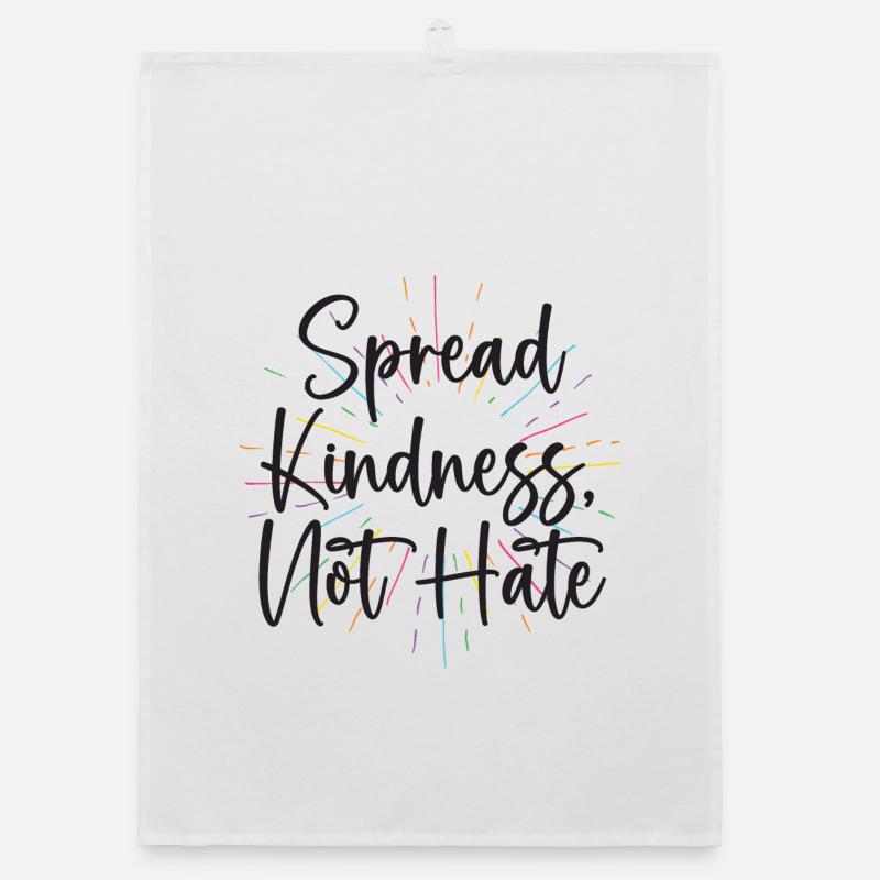 LGBT Pride Month - Spread Kindness Not Hate Organic dish towel