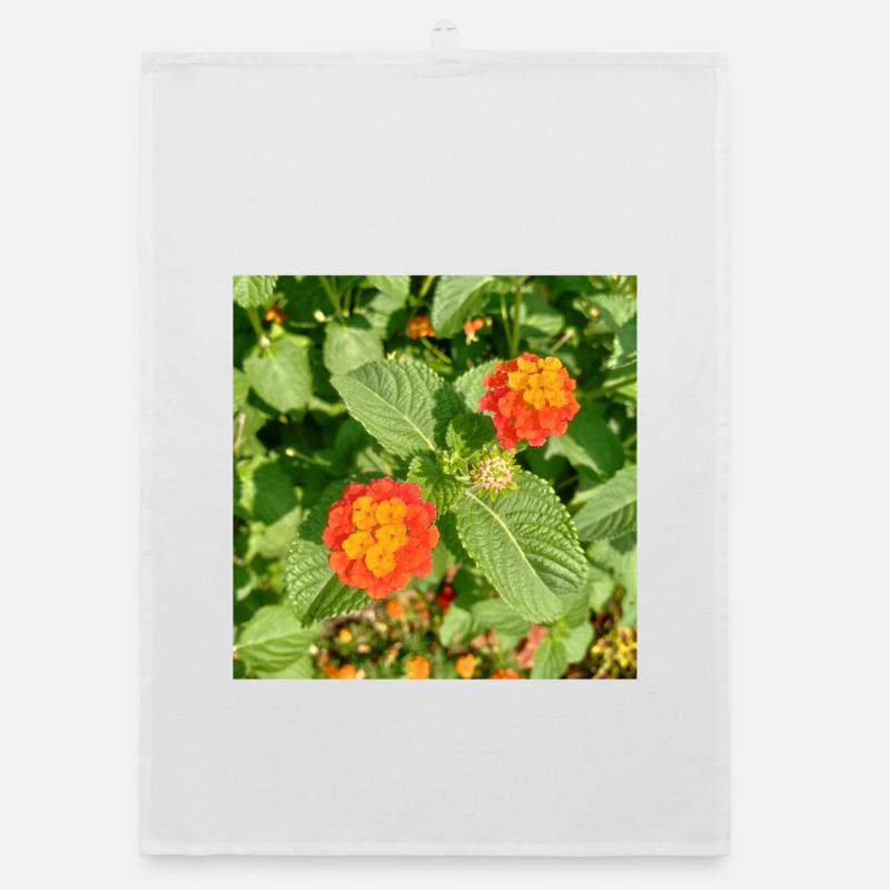 Blühender Garten – Farbenfrohe Stimmung Organic Geschirrtuch