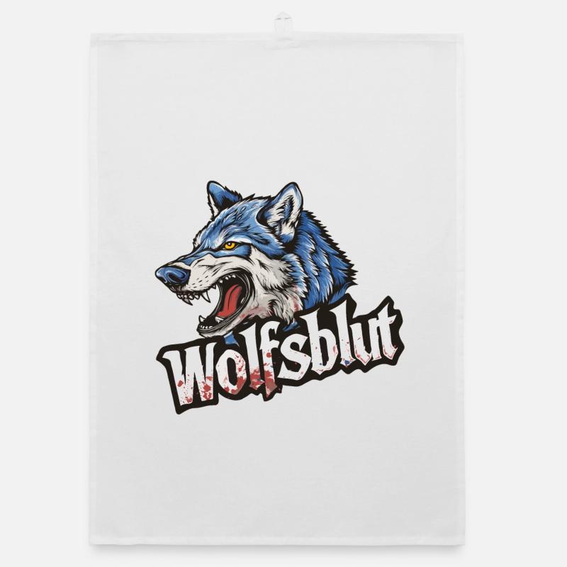 Wolfsblut Werwolf Logo Organic Geschirrtuch