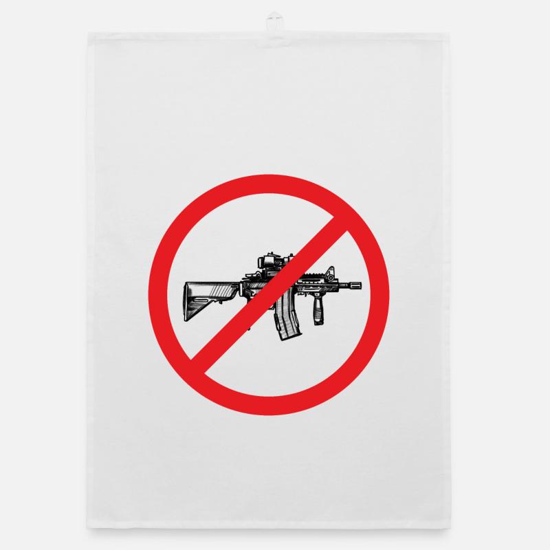 Stop War / Weapon Prohibited Organic dish towel
