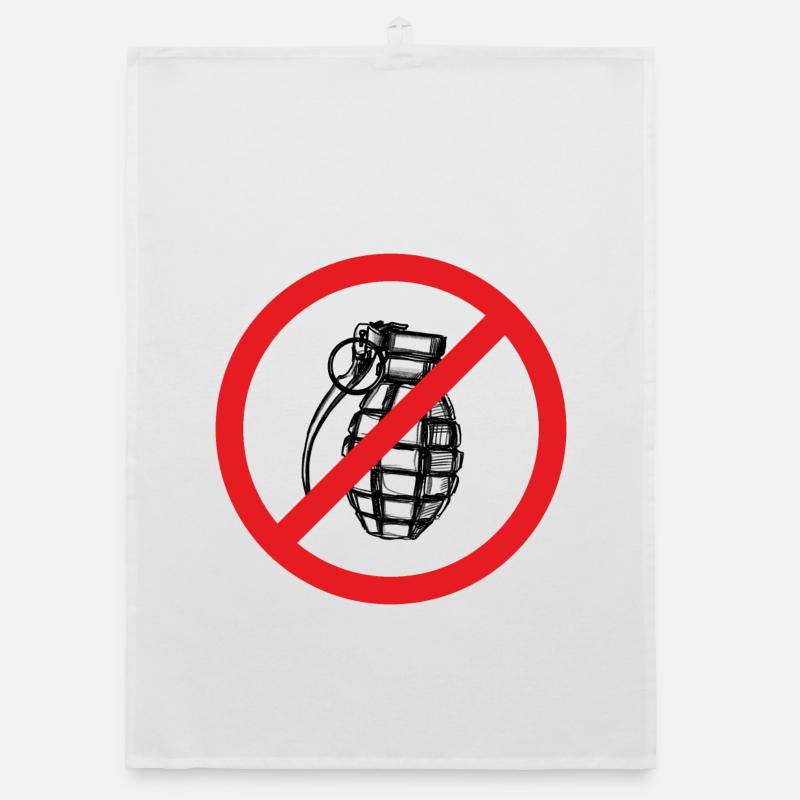 Stop War / Grenade interdite ! Torchon bio