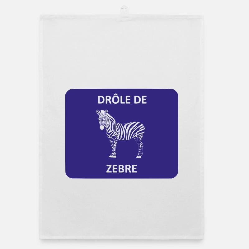 Strange zebra Organic dish towel