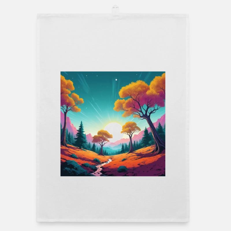 Sunset Organic dish towel