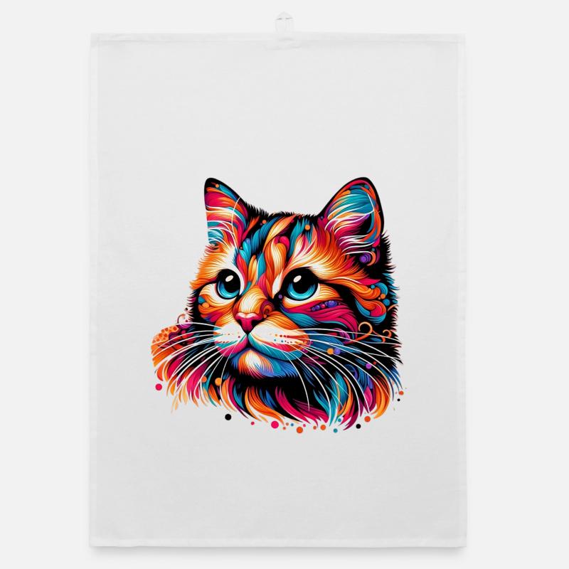 Cat Organic dish towel