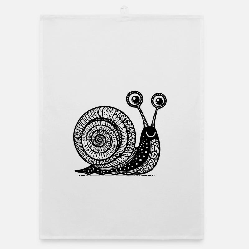 Snail's Pace: Langsame und stetige Zen-Kunst Organic Geschirrtuch