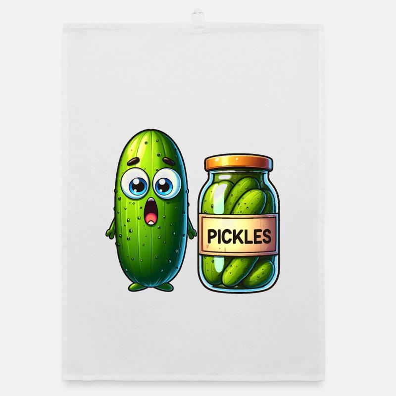 La situation difficile des cornichons au concombre : choqué et choqué ! Torchon bio