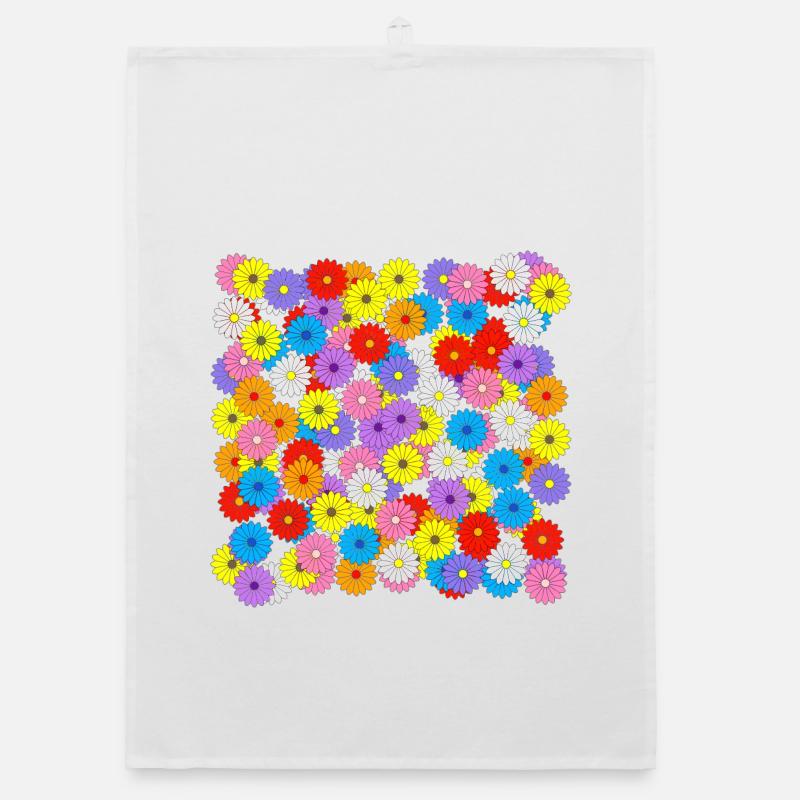 Mer de fleurs Torchon bio