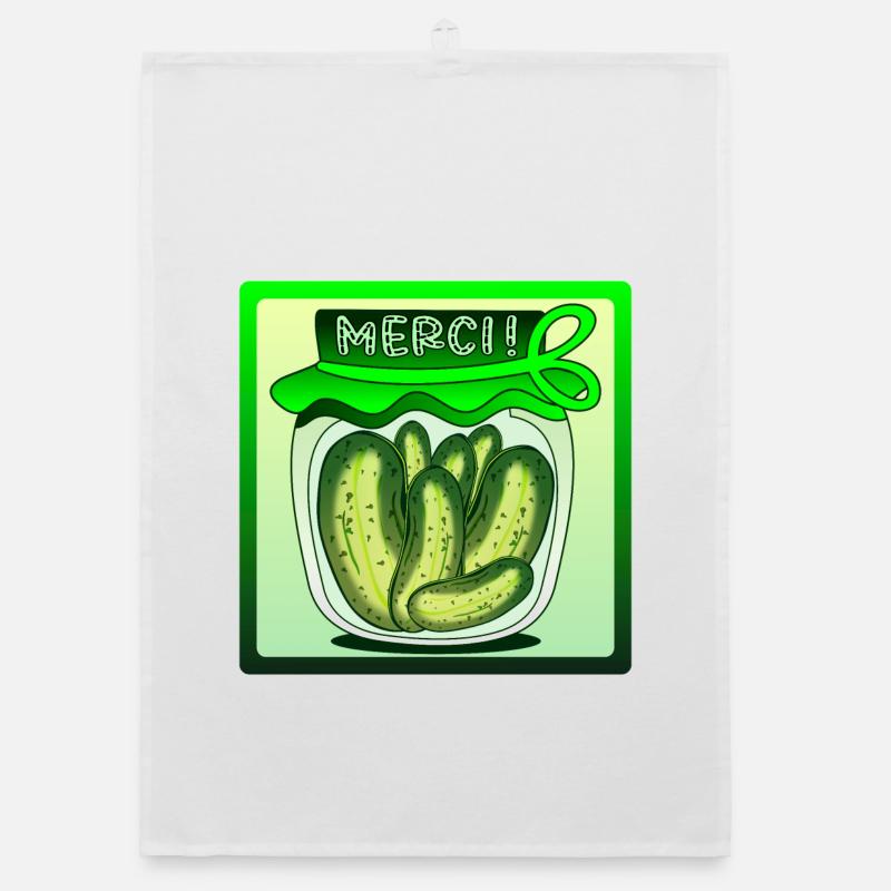 MERCI CONCOMBRE CORNICHONS Torchon bio