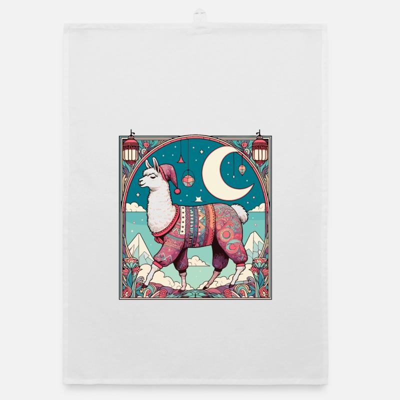 Cadeau de pyjama lama Torchon bio