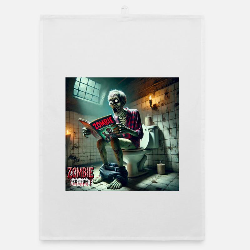 Zombie Loo Organic dish towel
