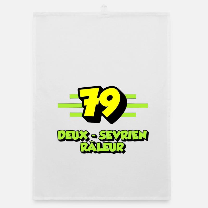 Zwei grummelnde Sevrianer Organic Geschirrtuch