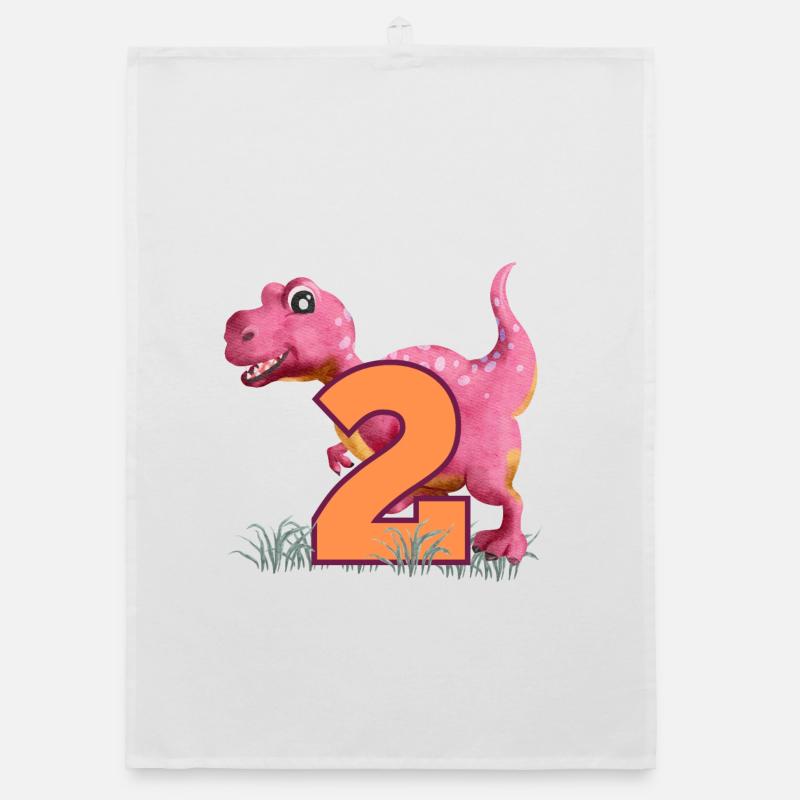 No.2 Dino Organic dish towel
