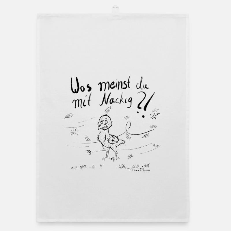 Ein Mausender Vogel im Herbstwind Organic Geschirrtuch