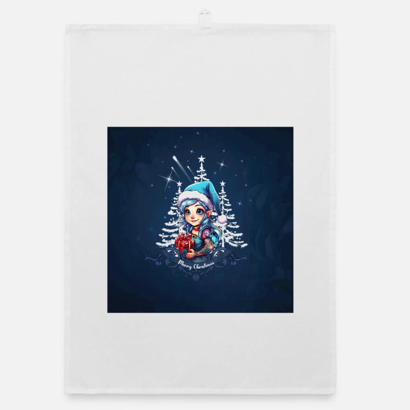 Elfe joyeux Torchon bio