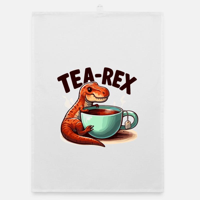 Tee Rex Tee-Rex Teetrinker Geschenk Organic Geschirrtuch