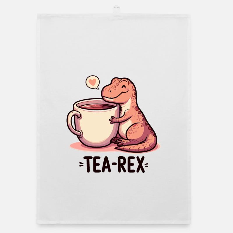 Tee Rex Tee-Rex Teetrinker Geschenk Organic Geschirrtuch