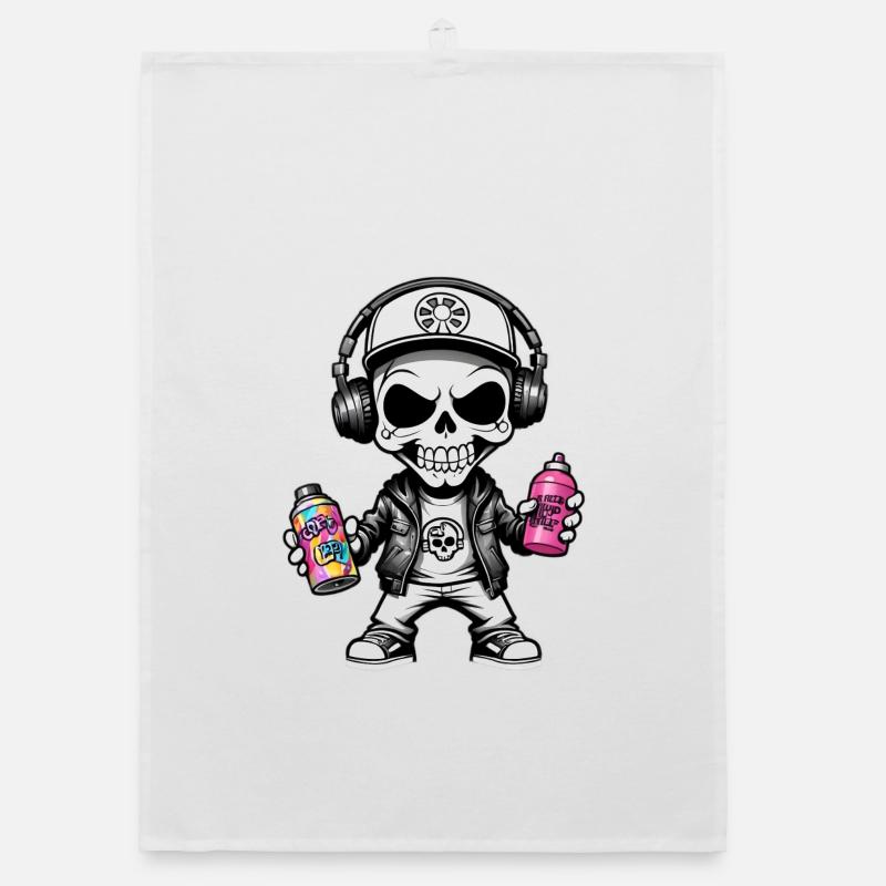 Graffiti Sprayer Organic Geschirrtuch