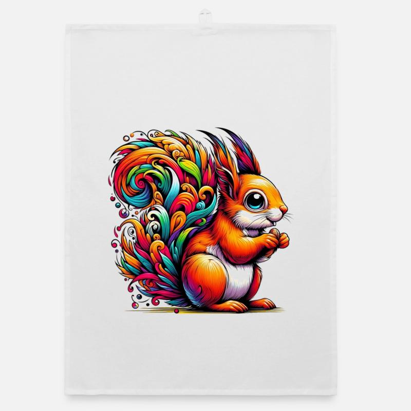 Squirrel Organic dish towel