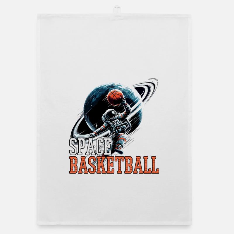 Cadeau d’astronaute de basket-ball de l’espace Torchon bio